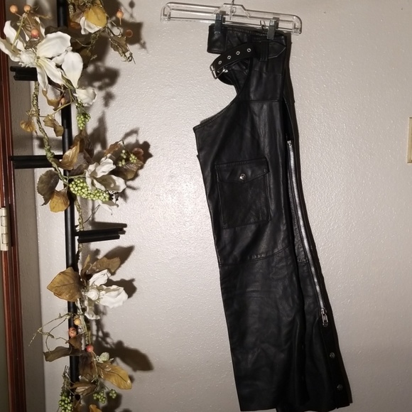 excelled Pants - Excelled leather chaps size medium